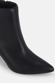 Novo Black Slim Harlie Block Heel Point Ankle Boots - Image 6 of 6