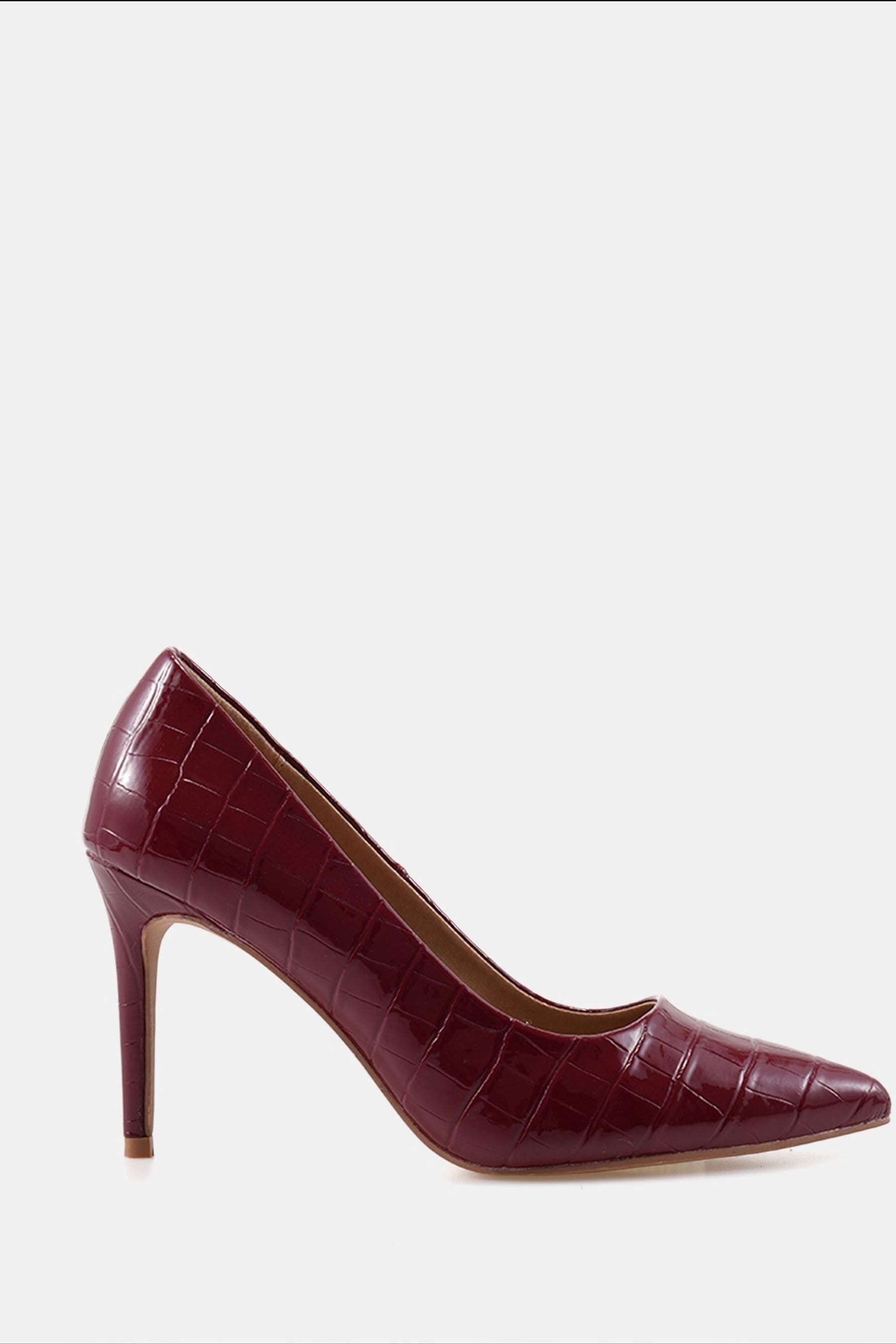 Red court shoes wide fit hotsell