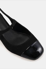 Novo Black Print Zimmy Low Block Slingback Mary Jane Shoes - Image 4 of 6