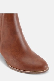 Novo Brown Wide Fit Vienna Block Heel Chelsea Boots - Image 7 of 7