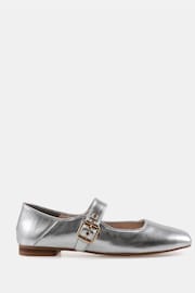 Novo Silver Regular Fit Cesena Mary Jane Flat Ballerina Shoes - Image 2 of 6