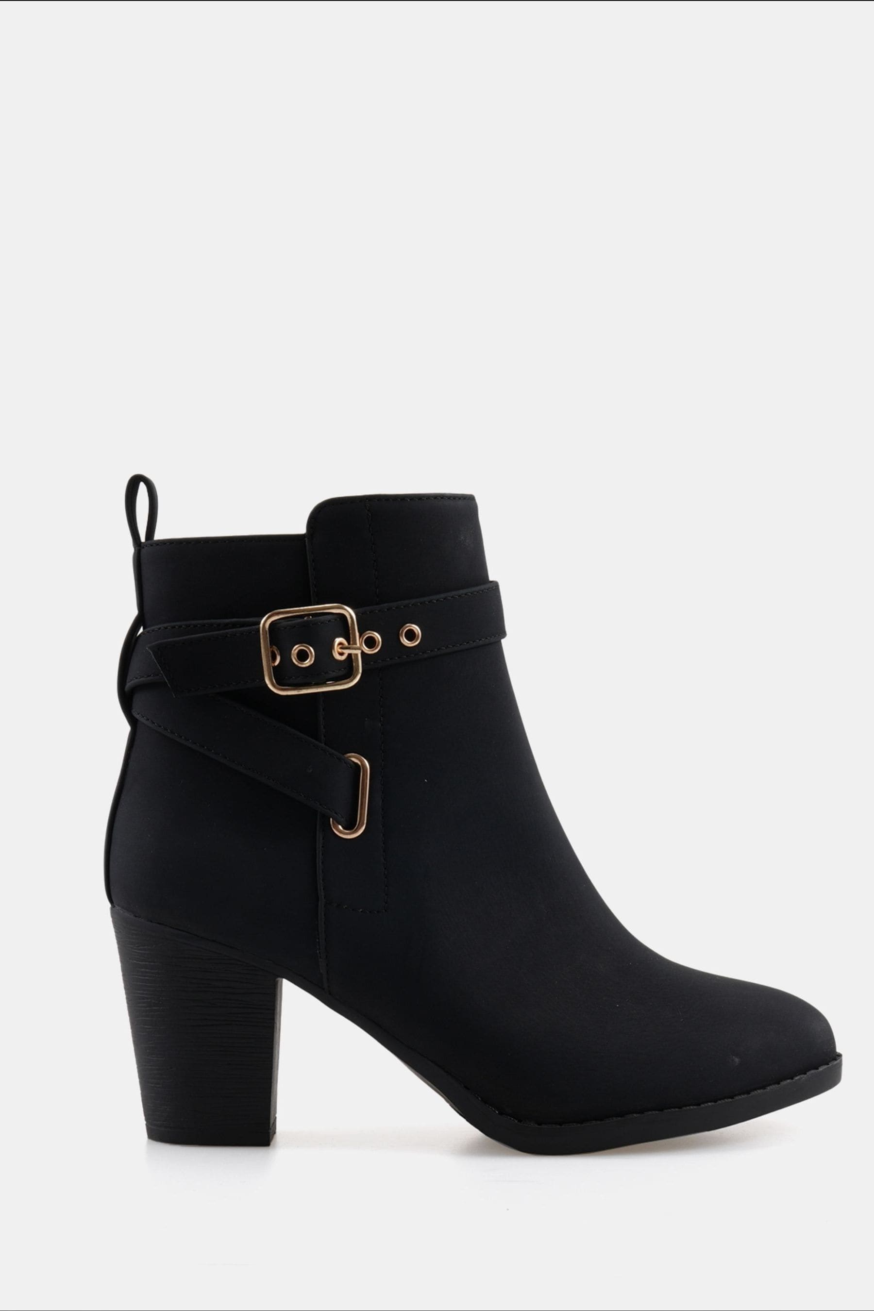 Next black heeled boots shop
