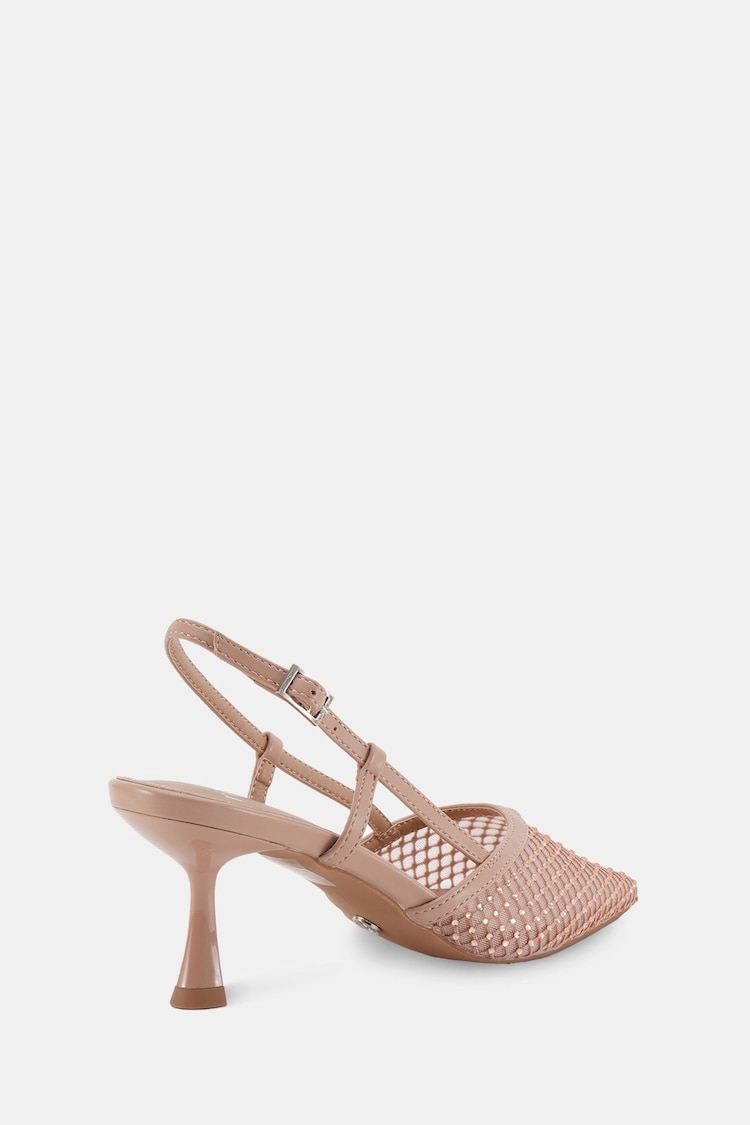 Novo Nude Zaidan Mesh Embellished Slingback Court Shoes - Image 6 of 6