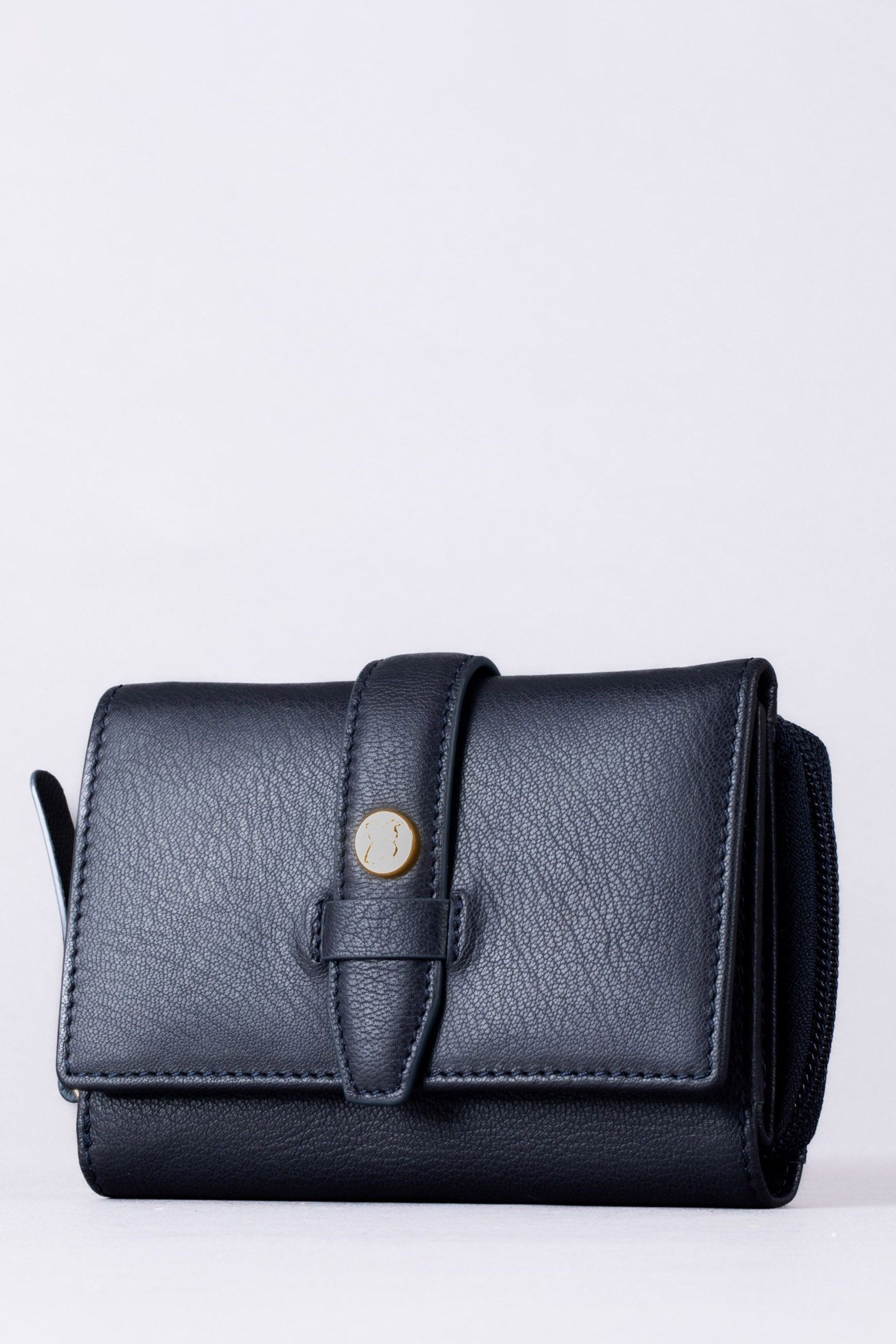 Buy Lakeland Leather Blue Medium Icon Stud Tab Purse from Next Canada