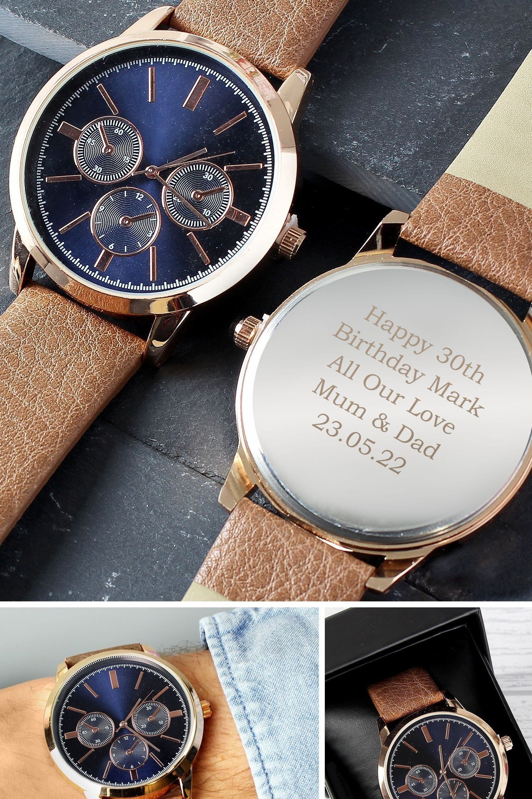 Personalised mens watches store
