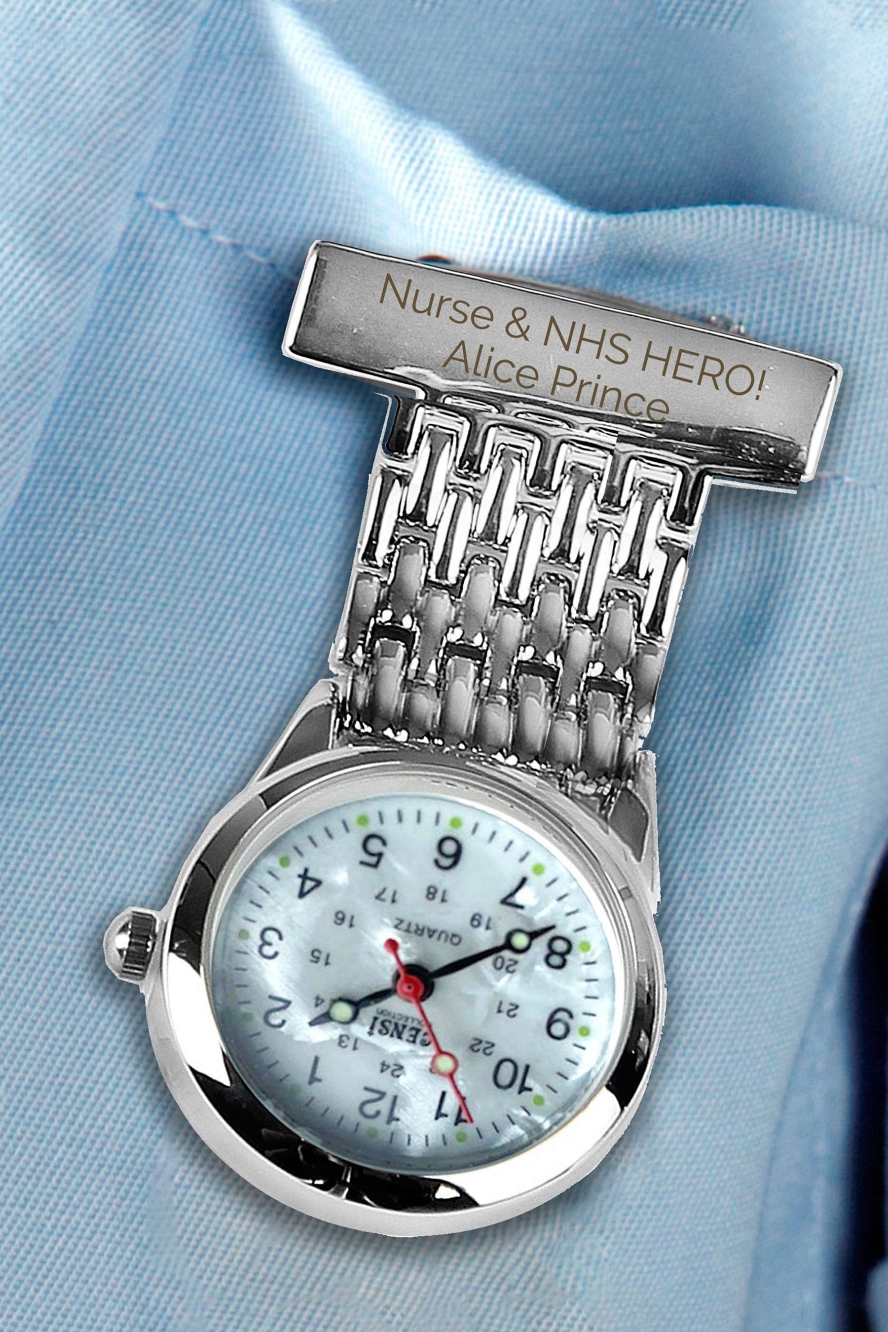 Personalised photo fob watch shop