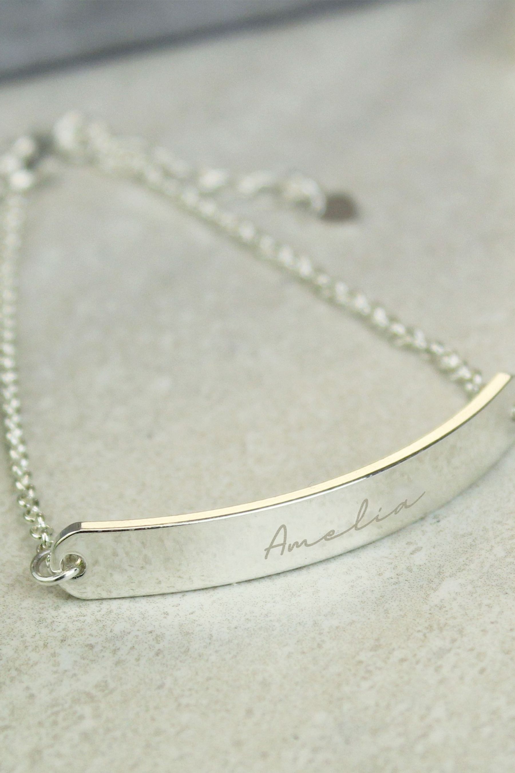Buy Silver Tone Personalised ID Bracelet By PMC from the Next UK online shop