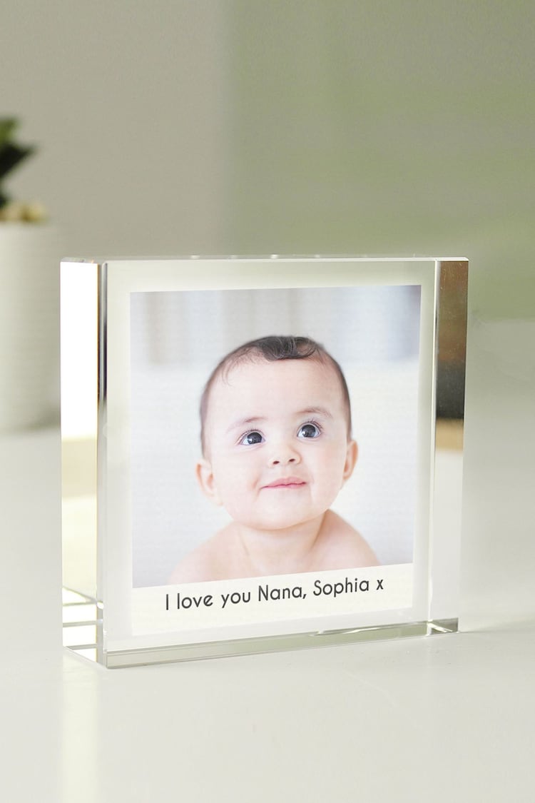 Personalised Photo Upload Crystal Token Ornament by PMC - Image 1 of 3