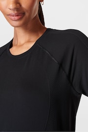 Sweaty Betty Black Athlete Seamless Featherweight T-Shirt - Image 4 of 7