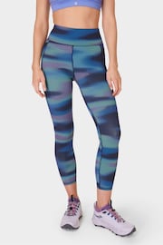 Sweaty Betty Blue 7/8 Length Zero Gravity Run Tights - Image 1 of 9