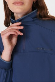 Sweaty Betty Blue Warm Up Performance Lined Half Zip Fleece - Image 5 of 8