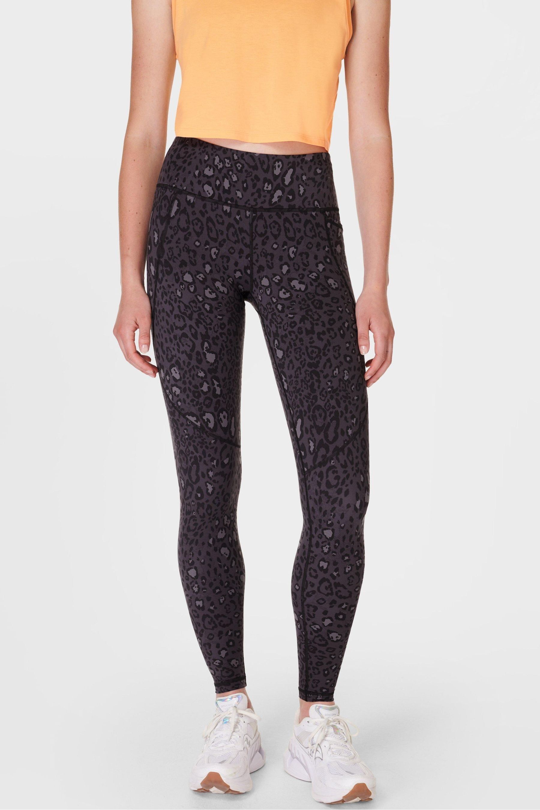 Sweaty Betty Black Chrome Full Length Power Workout Leggings