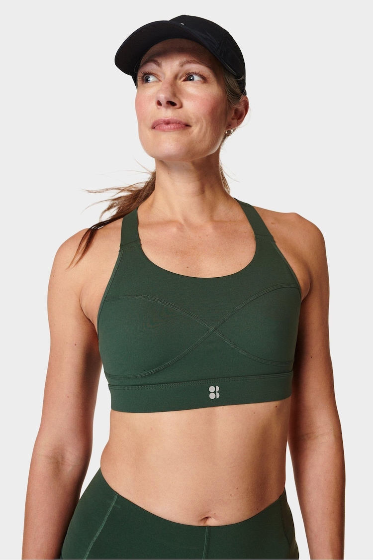 Sweaty Betty Green Medium Power Support Sports Bra - Image 1 of 6