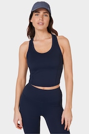 Sweaty Betty Navy  Blue All Day Cropped Tank - Image 1 of 7