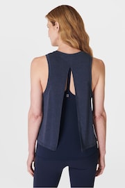 Sweaty Betty Blue Soft Flow Double Up Bra Tank - Image 2 of 7