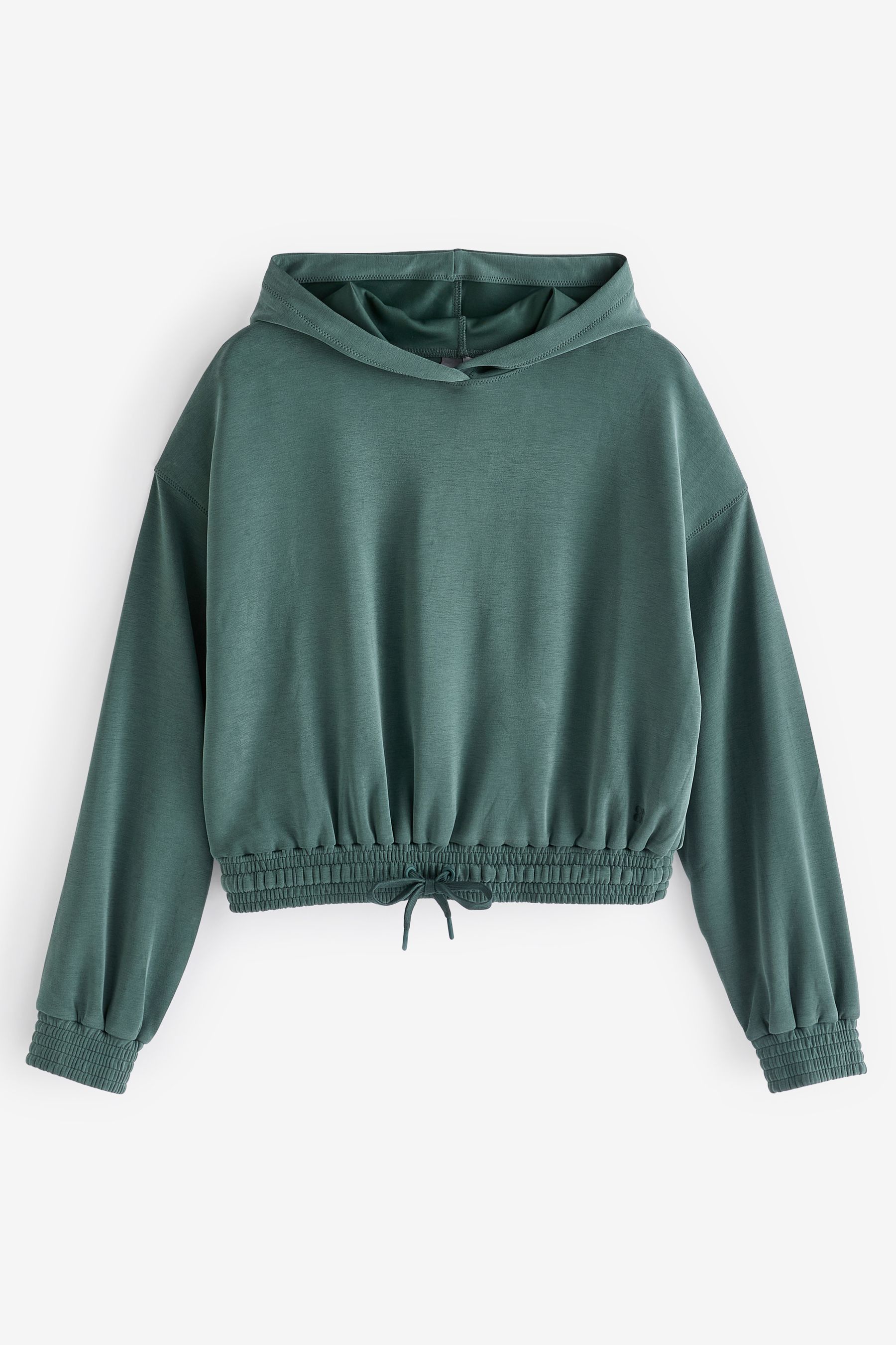 Buy Sweaty Betty Green Sand Wash Cloud Weight Crop Hoodie from the Next UK online shop