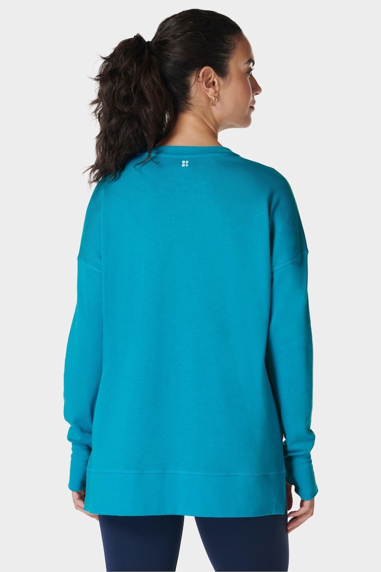 Sweaty Betty Blue After Class Longline Sweatshirt - Image 2 of 7