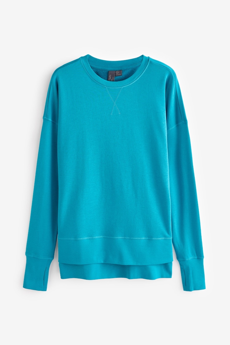 Sweaty Betty Blue After Class Longline Sweatshirt - Image 7 of 7