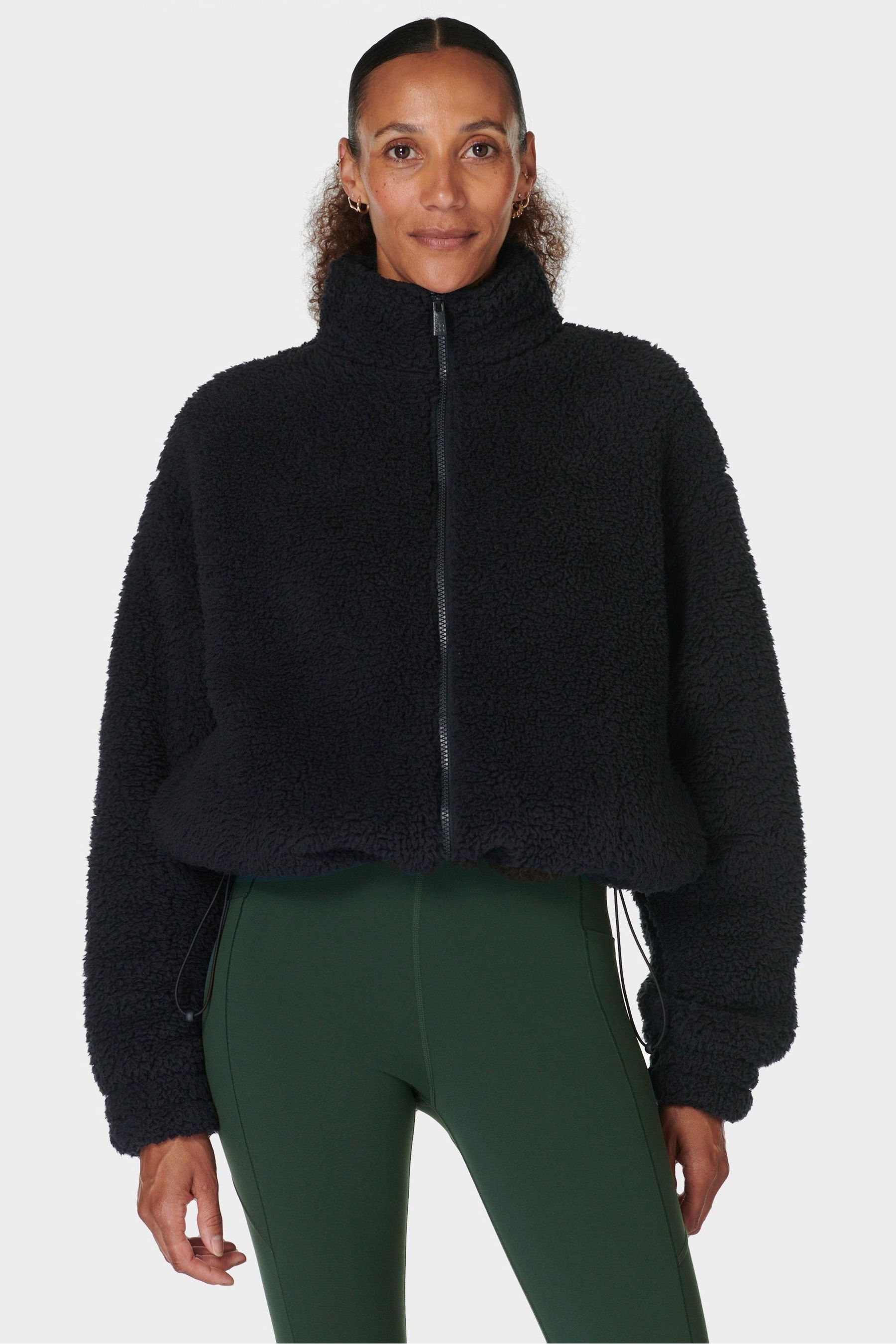 Buy Sweaty Betty Black Canyon Fleece Zip Up Sweat Top from the Next UK online shop