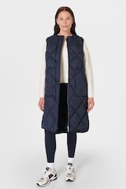 Sweaty Betty Blue Downtown Quilted Gilet - Image 3 of 8