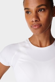 Sweaty Betty White Athlete Seamless Workout T-Shirt - Image 5 of 10