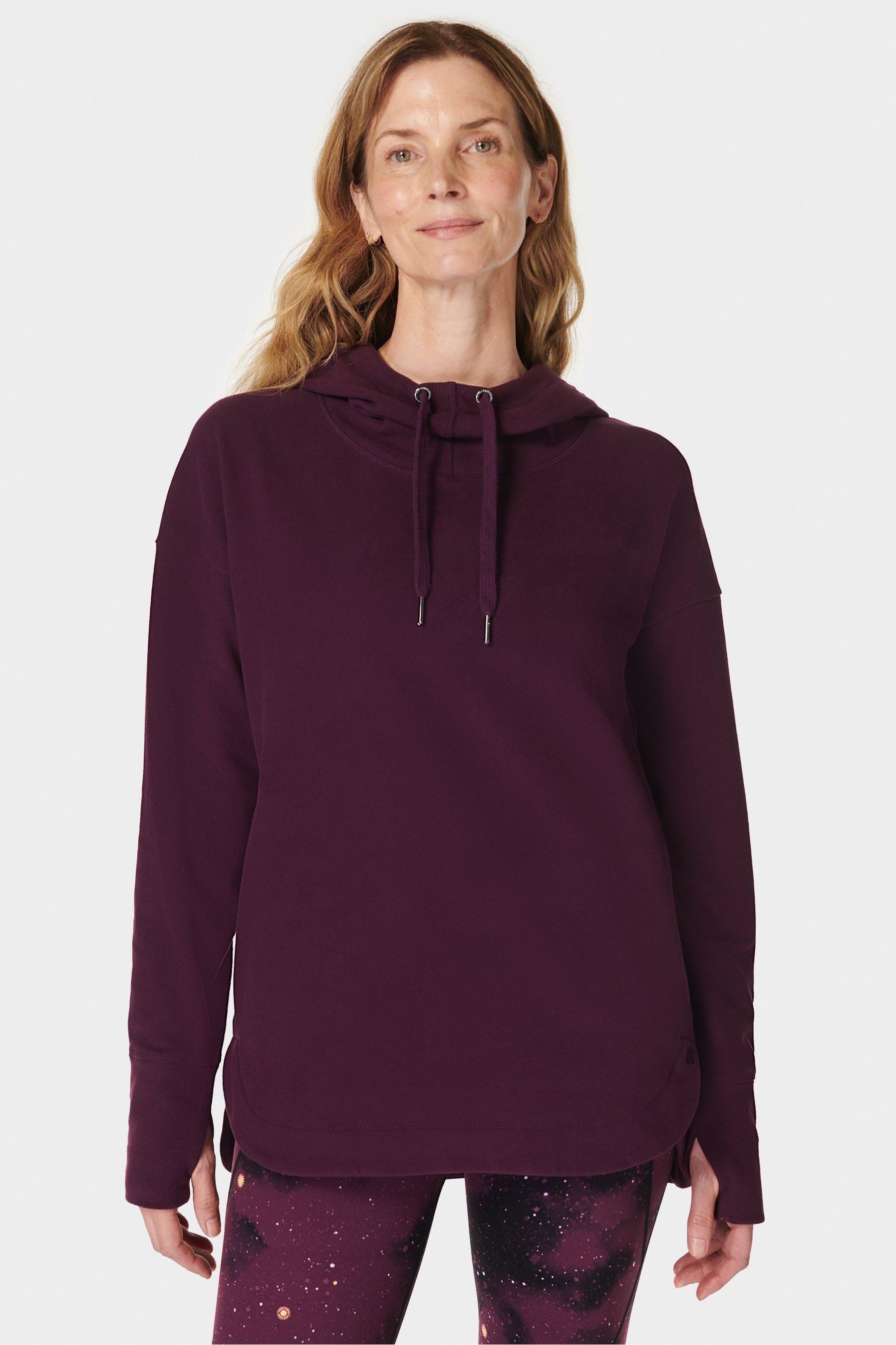 Buy Sweaty Betty Purple Escape Luxe Fleece Hoodie from the Next UK online shop