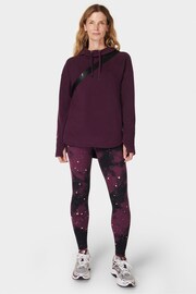 Sweaty Betty Purple Escape Luxe Fleece Hoodie - Image 4 of 7