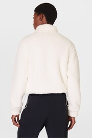 Sweaty Betty White Canyon Fleece Zip-Up Sweat Top - Image 2 of 7