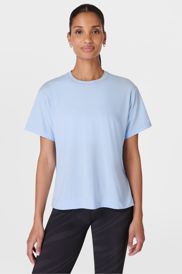 Sweaty Betty Blue Breathe Easy Circuit T-Shirt - Image 1 of 8