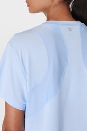 Sweaty Betty Blue Breathe Easy Circuit T-Shirt - Image 6 of 8