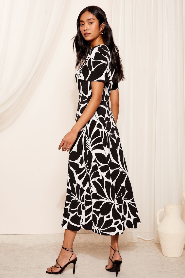 Friends Like These ITY Flutter Short Sleeve Midi Dress - Image 4 of 4