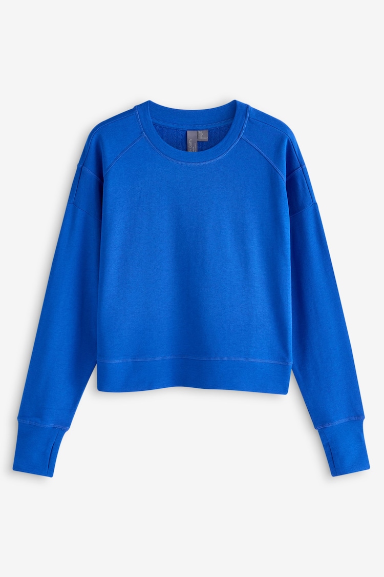 Sweaty Betty Blue After Class Crop Sweatshirt - Image 6 of 6