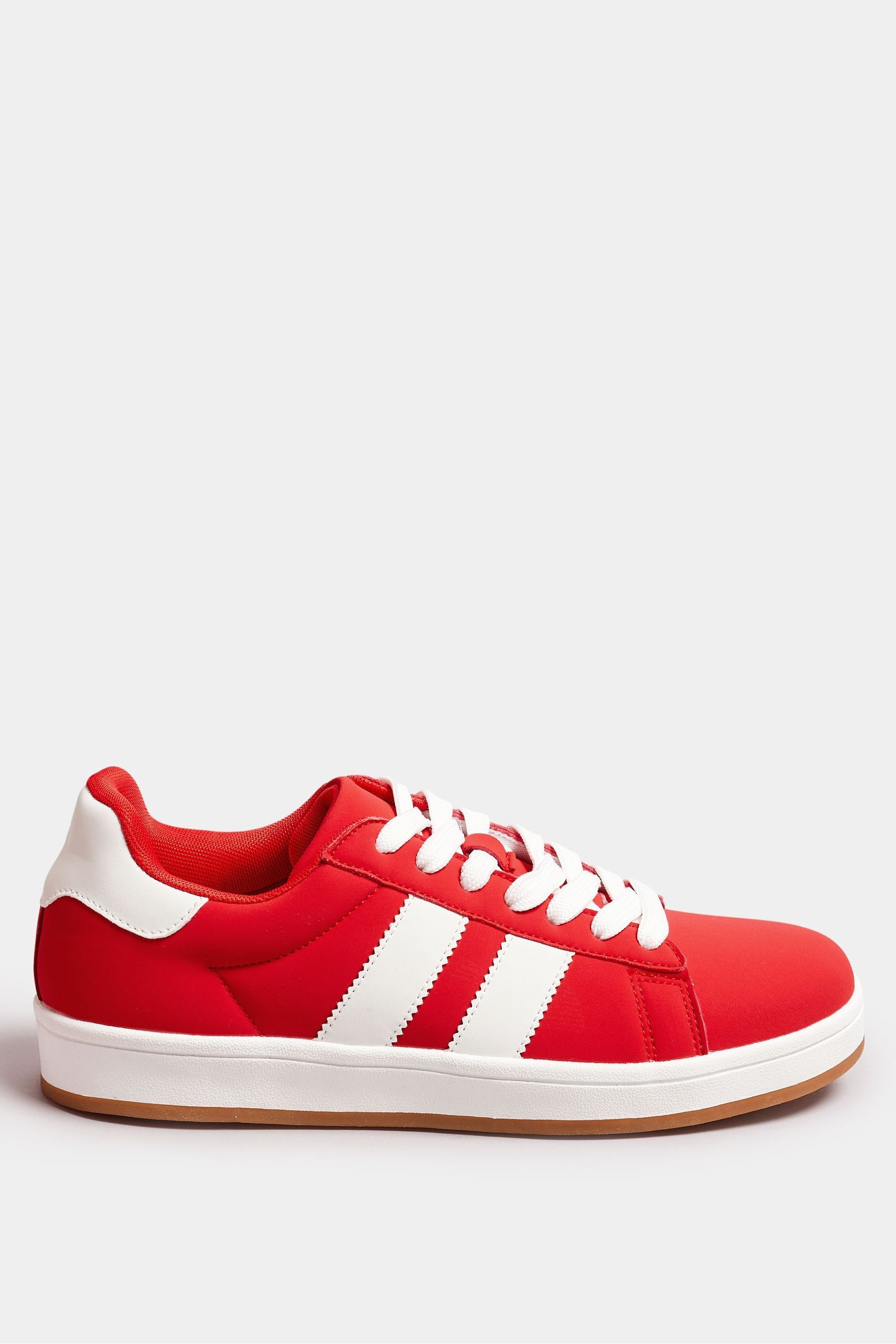 Buy Yours Curve Red Wide Fit Padded Skate Trainers from Next Ukraine