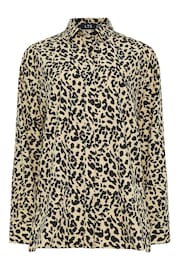 Long Tall Sally Natural Long Sleeve Animal Print Shirt - Image 5 of 5