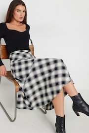 Long Tall Sally Black Checked Tiered Maxi Skirt - Image 2 of 6