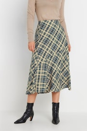 Long Tall Sally Blue Checked Tiered Maxi Skirt - Image 2 of 6