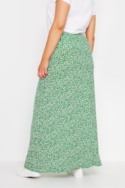 M&Co Green Ditsy Print Maxi Skirt - Image 3 of 5