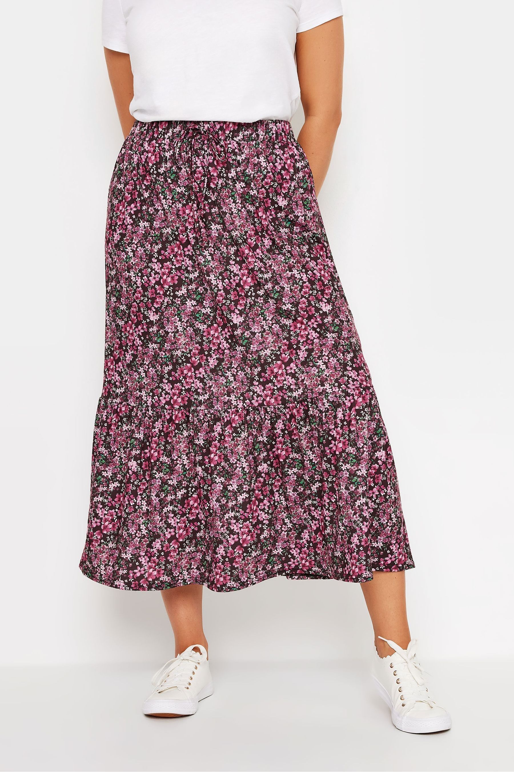 Ditsy floral midi skirt hot sale