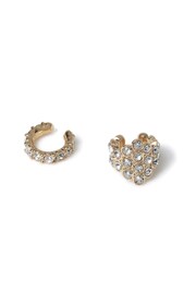 Aela Gold Tone Diamante Cluster Earcuffs - Image 3 of 3