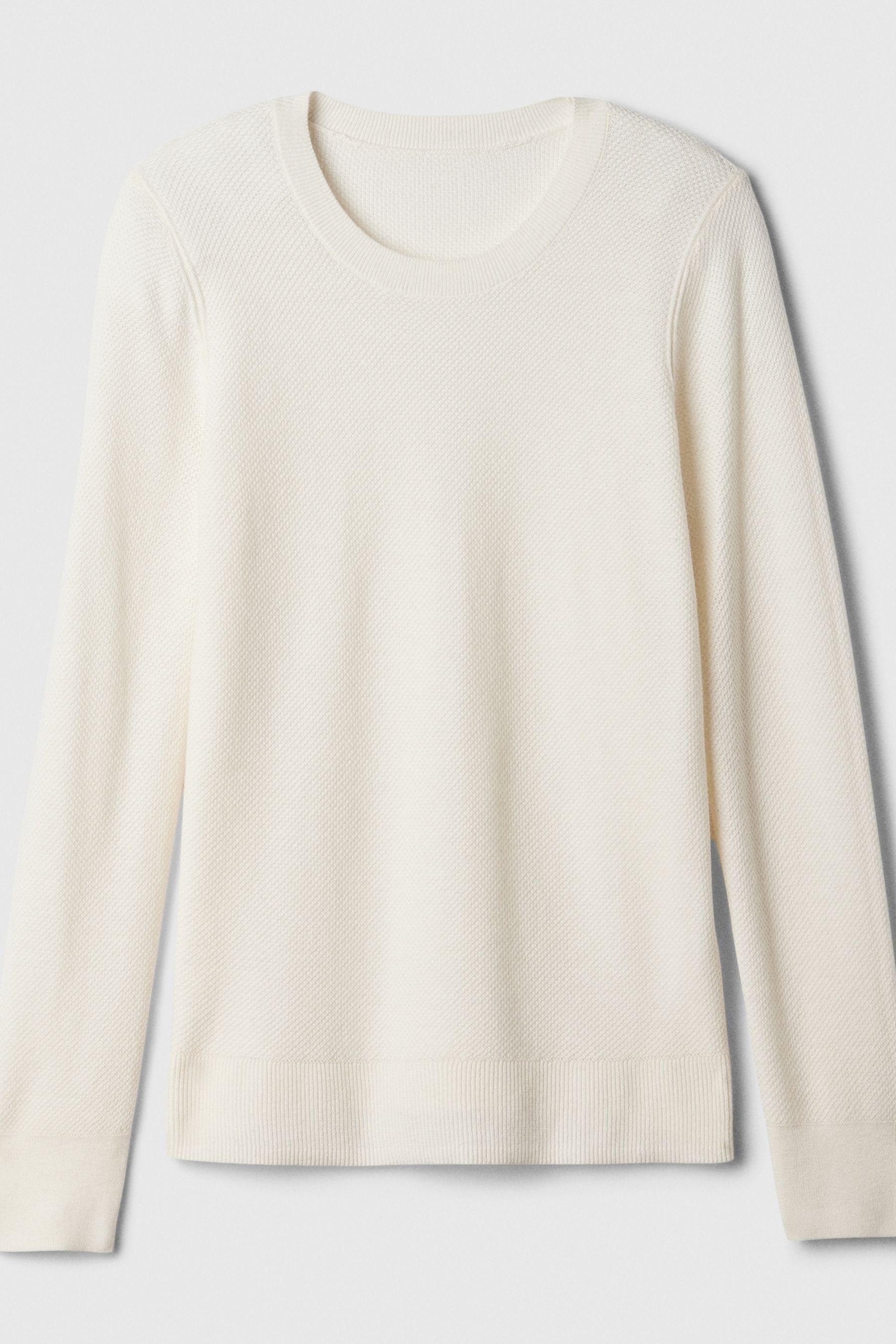 Gap textured crewneck sweater 2025