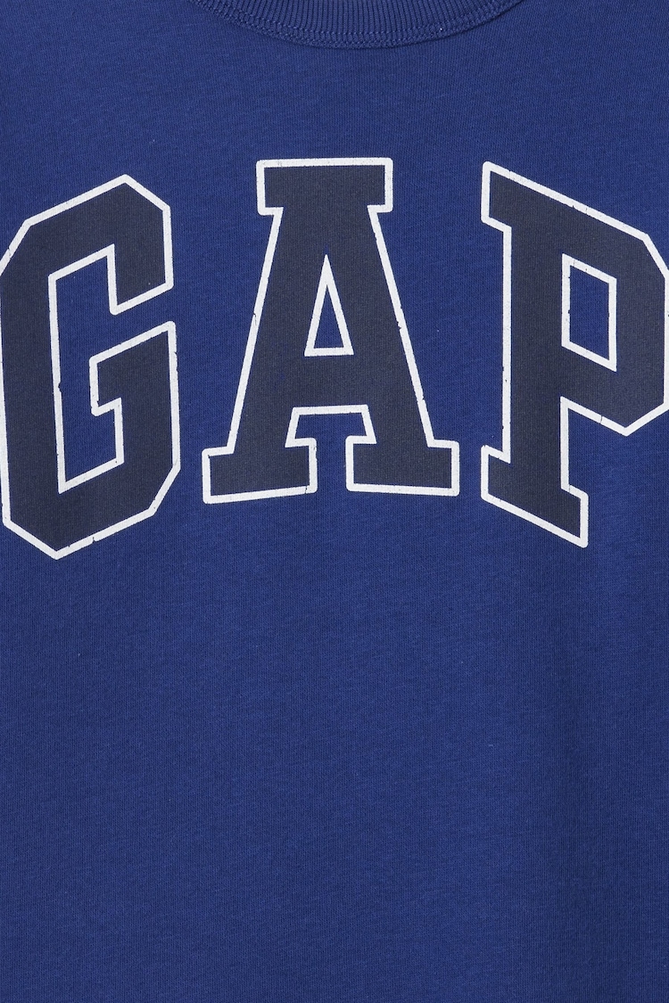 Gap Blue Relaxed Logo Sweatshirt (4-13yrs) - Image 5 of 5