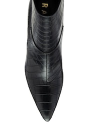 Ravel Croc-Print Pointed-Toe Ankle Boots - Image 3 of 4