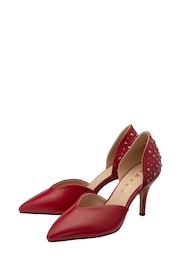 Ravel Red Pointed-Toe Court Shoes - Image 2 of 4