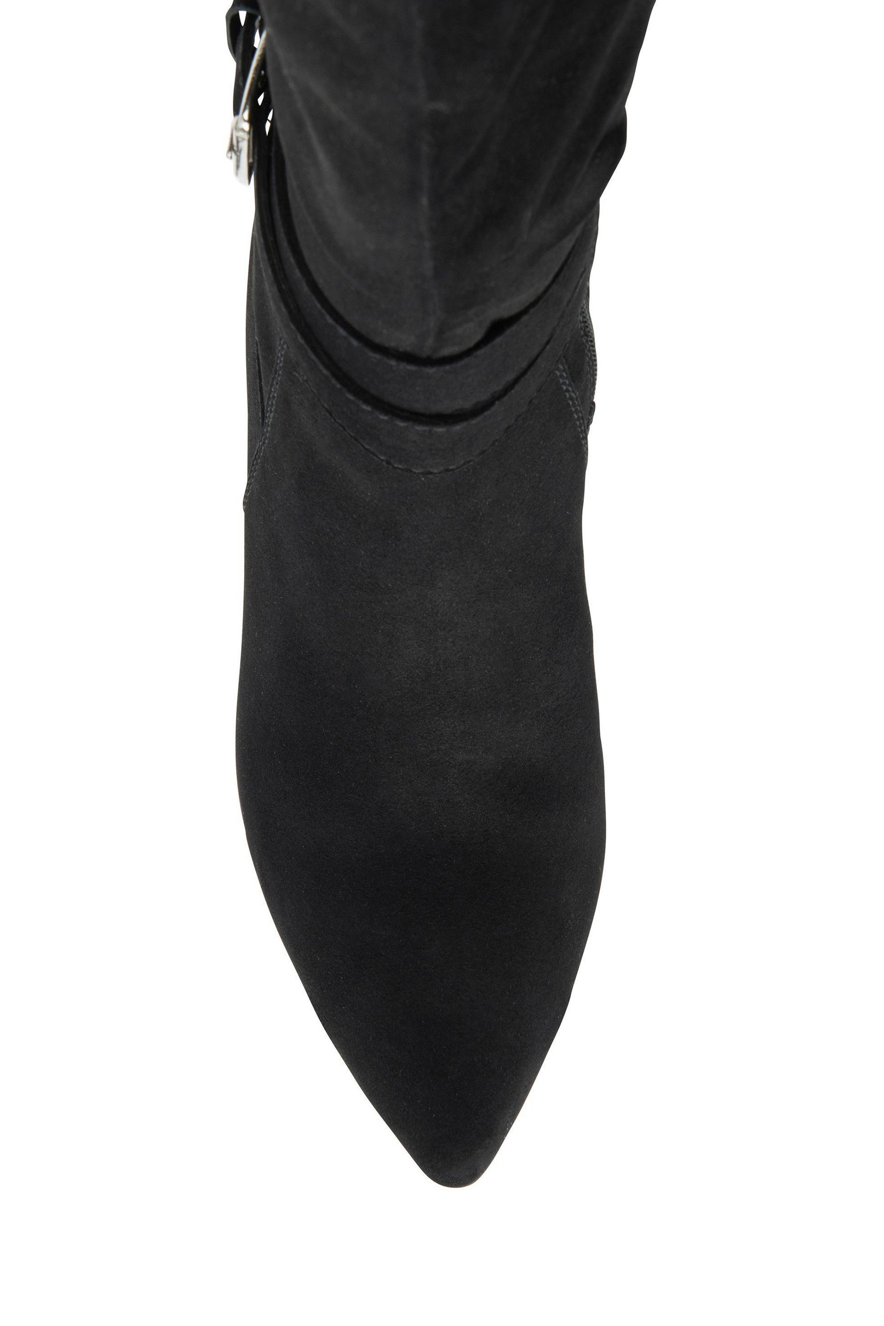 Buy Ravel Black Suede Pointed Toe Mid Calf Boots from the Next UK online shop
