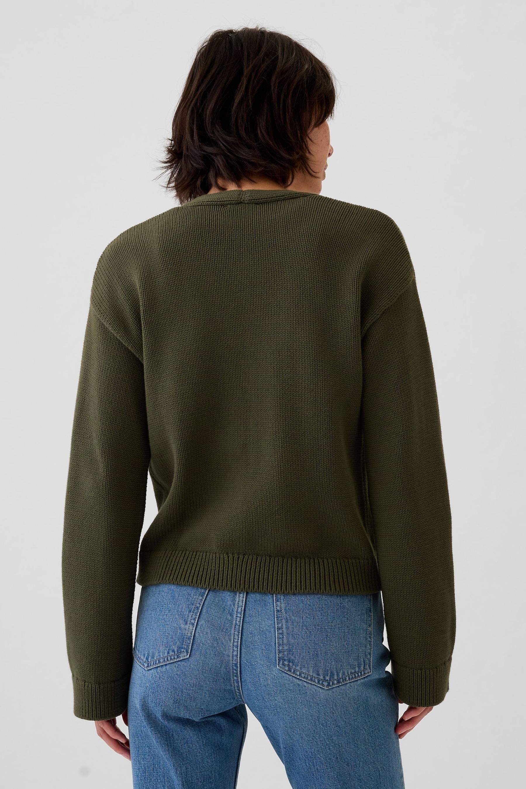 Buy Gap Green V Neck Pocket Cardigan from Next Luxembourg