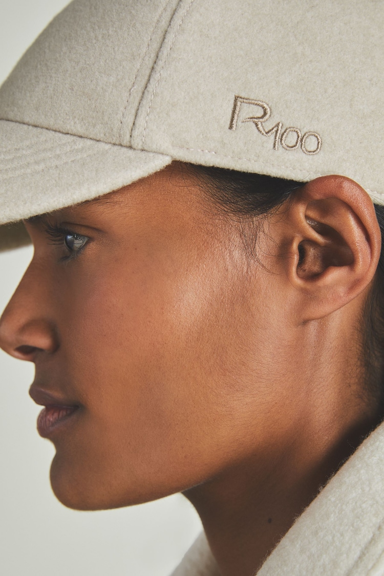 LES 100 CIEL Cream Reiss | Les 100 Ciels Felted-Tweed Baseball Cap - Image 5 of 5