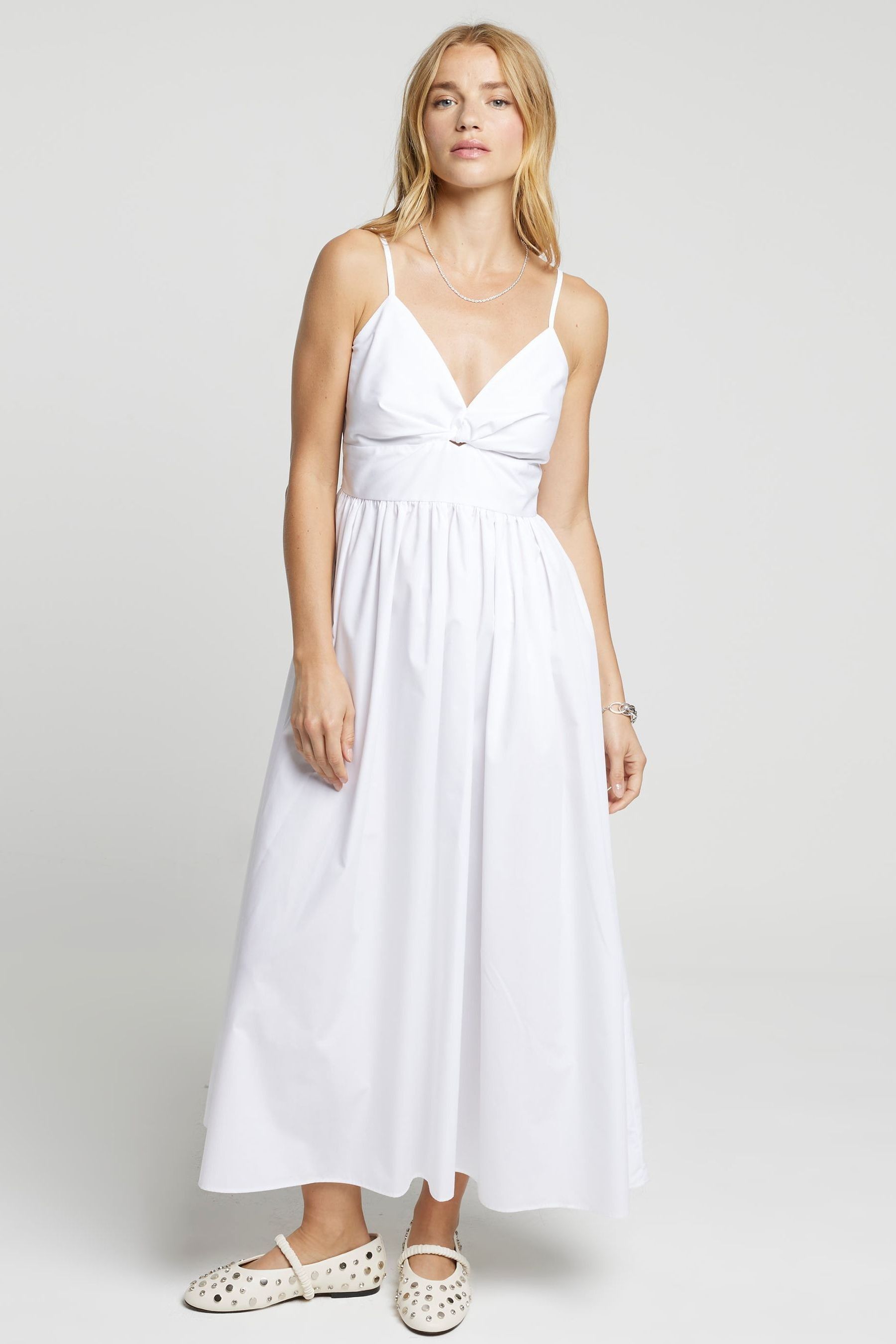 River island white midi dress outlet