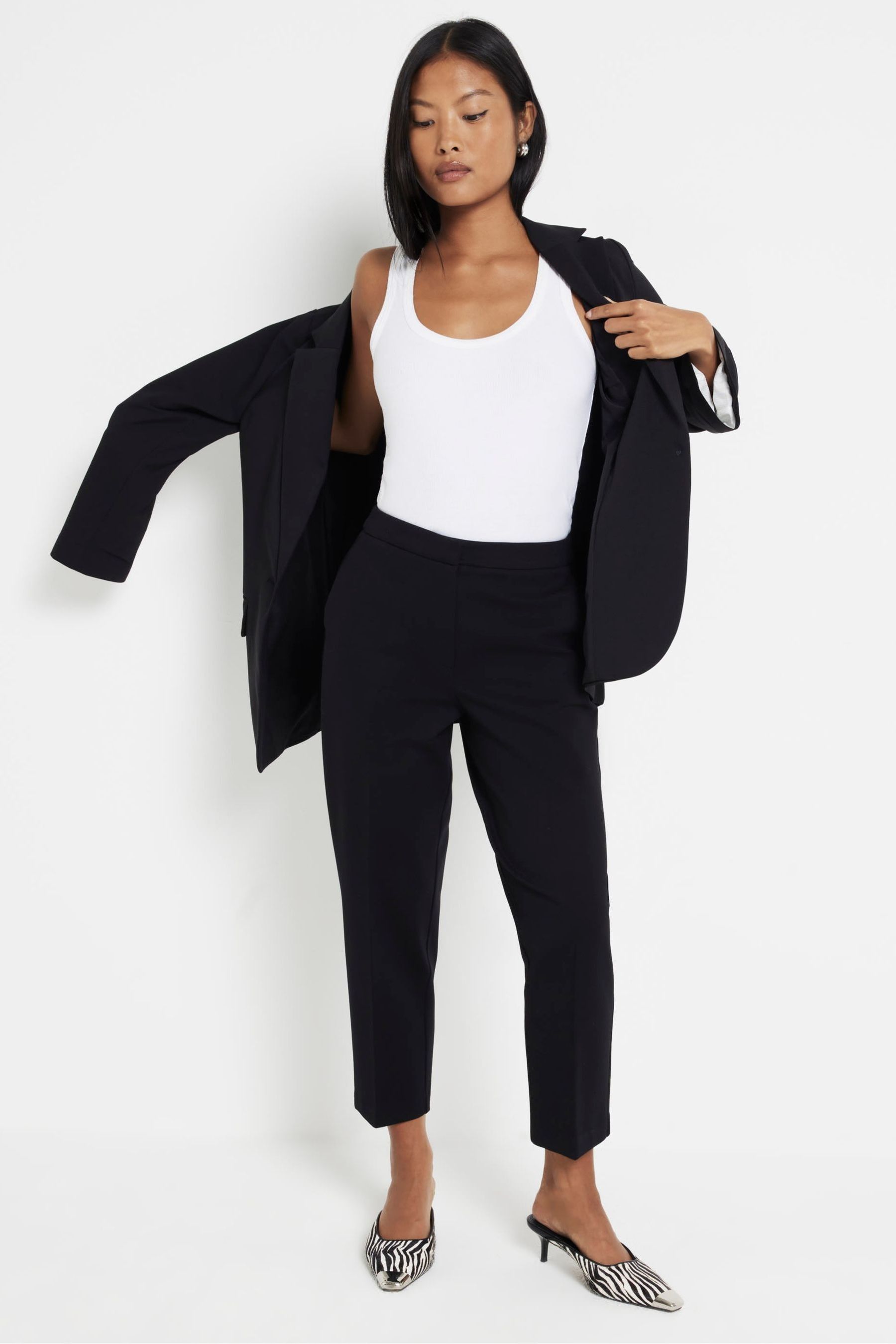 Next ladies black trousers petite clearance
