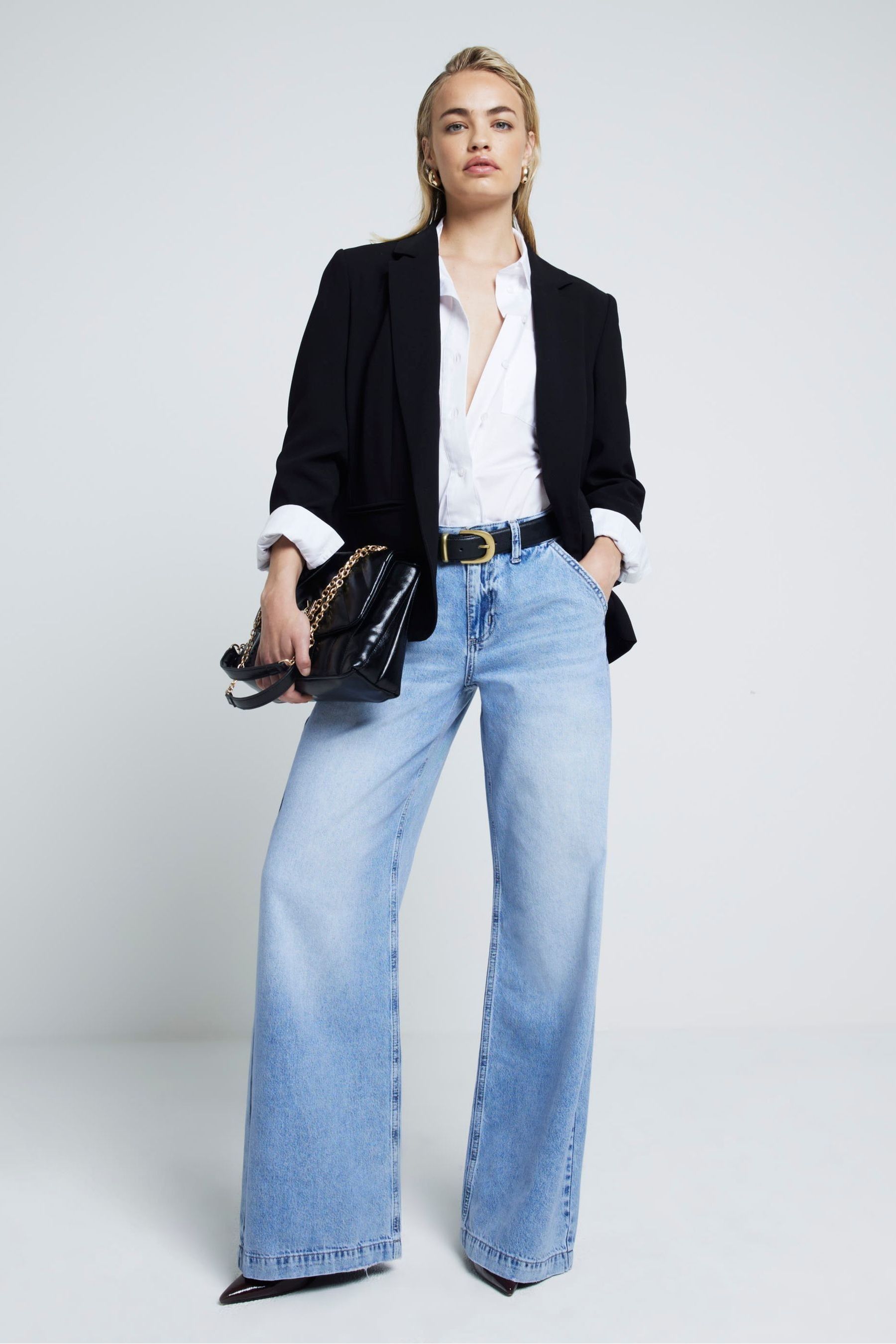Black river island blazer sales