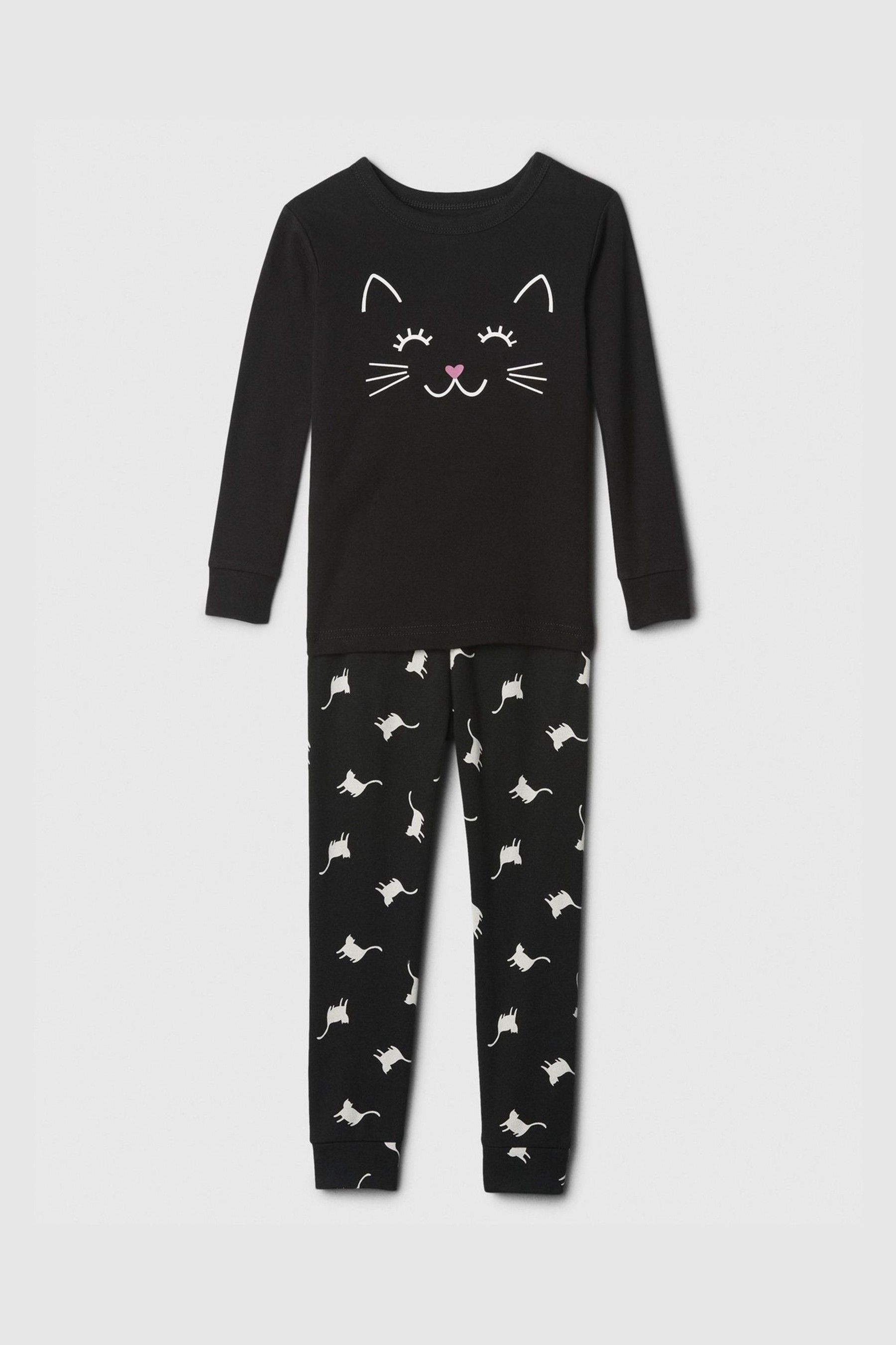 Buy Gap Black Cat Halloween Long Sleeve Pyjama Set 6mths 5yrs from the Next UK online shop